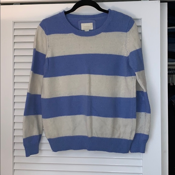 Striped Blue Sweater | F21 Size Large - Picture 1 of 5